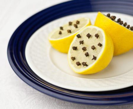 Lemon with cloves